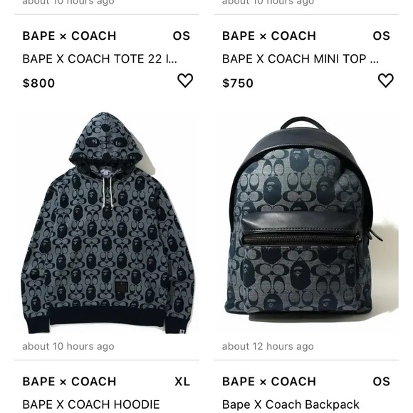 bape and coach backpack APEE Camo shoulder bag COACH PT | Bape X